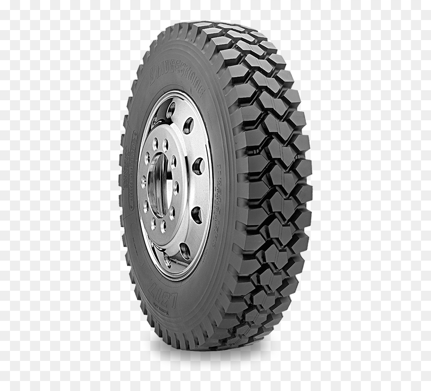Bridgestone L317 12r24, HD Png Download - truck tire png