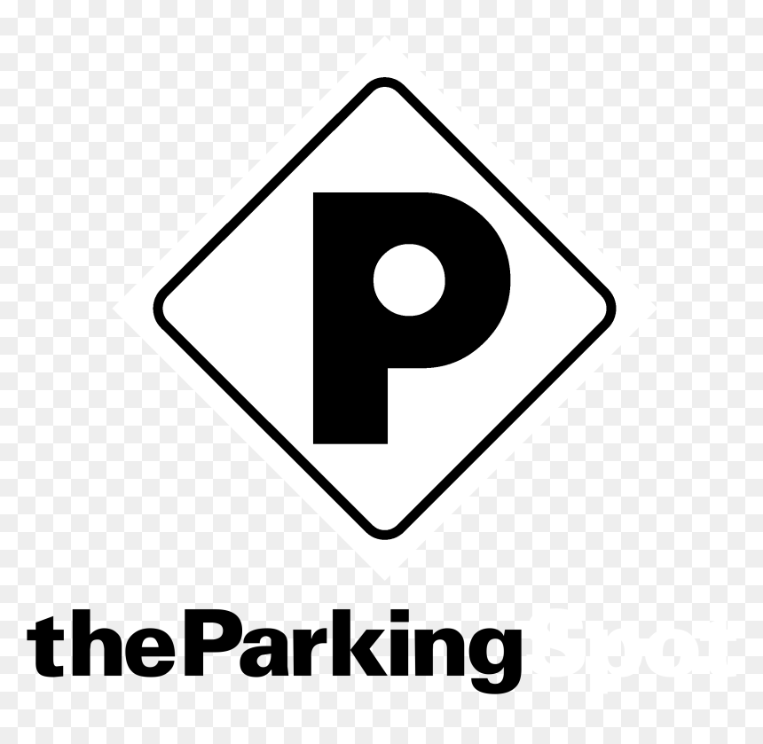 The Parking Spot Logo Black And White Parking- - Parking Spot, HD Png Download - parking icon png