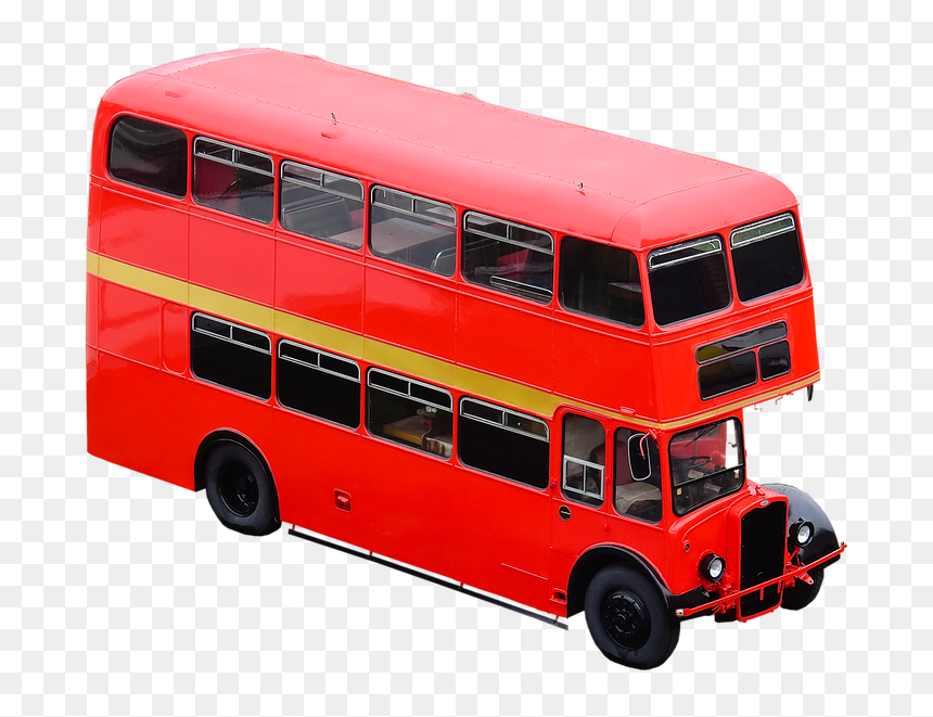 Double-decker Bus, HD Png Download - charter bus png