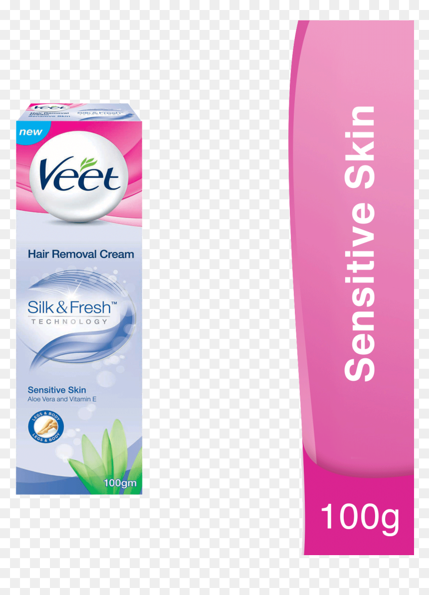 Veet Silk & Fresh Hair Removal Cream For Sensitive - Veet Silk And Fresh Hair Removal Cream, HD Png Download - fresh png