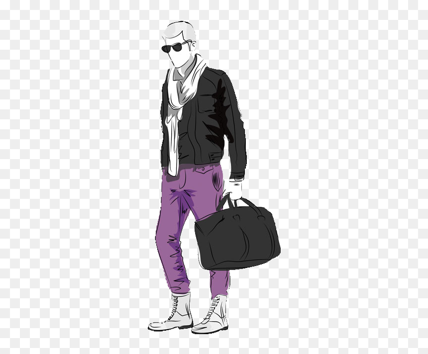 Fashion Show Png - Fashion Model Cartoon Male, Transparent Png - fashion show png