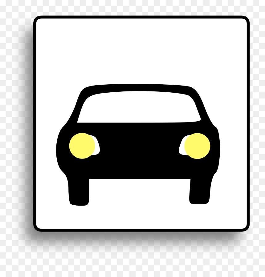 Car Icon For Use With Signs Or Buttons Clip Arts - Car Icon, HD Png Download - vehicle icon png