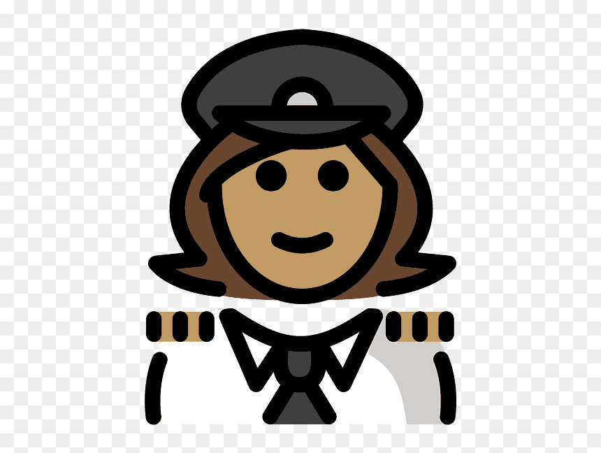 Woman Pilot Emoji Clipart - Clip Art, HD Png Download - emoji clipart png