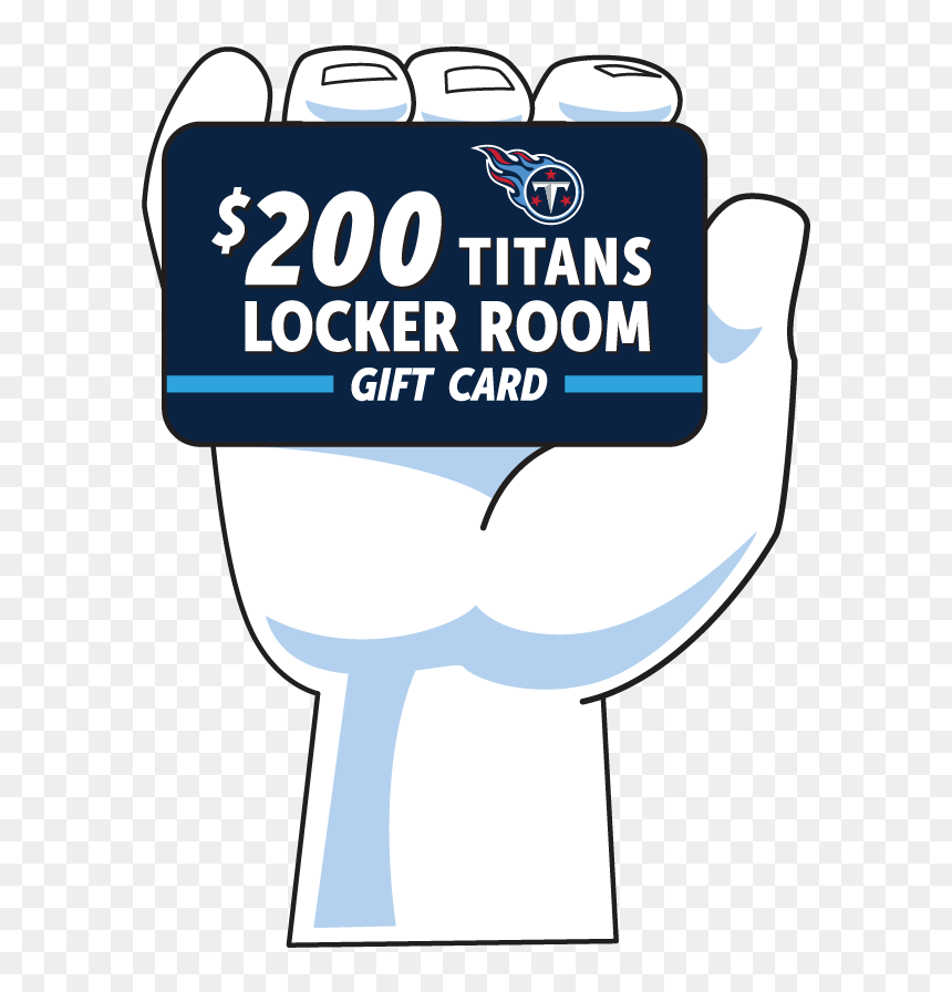 $200 Titans Locker Room Gift Card, HD Png Download - titans png
