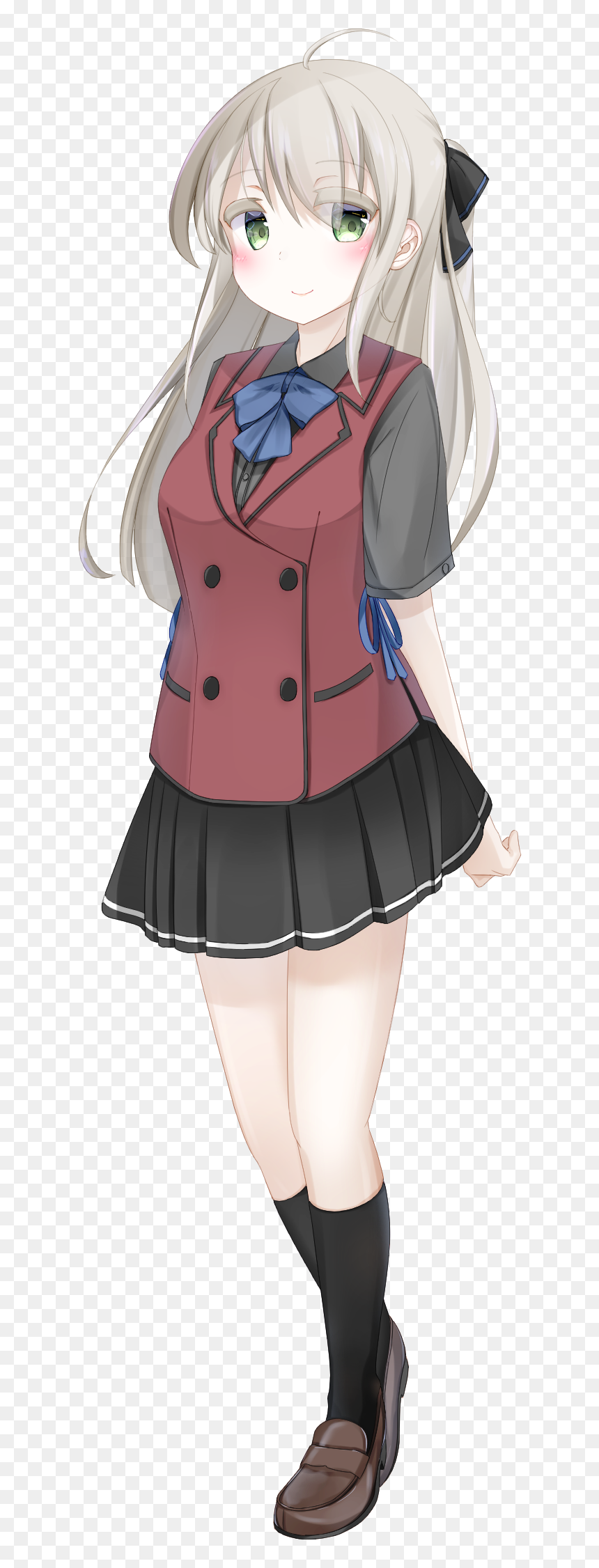 Transparent Background Anime School Girl Png, Png Download - school girl png