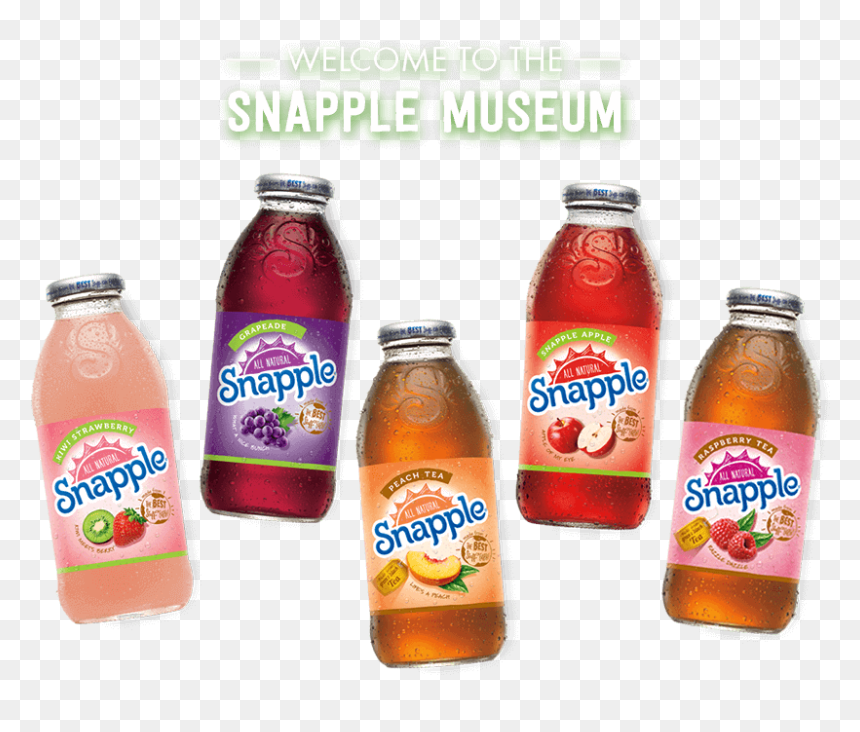Snapple Peach Tea, 16 Fl Oz Glass Bottles, 12 Pack - Orange Soft Drink, HD Png Download - snapple logo png