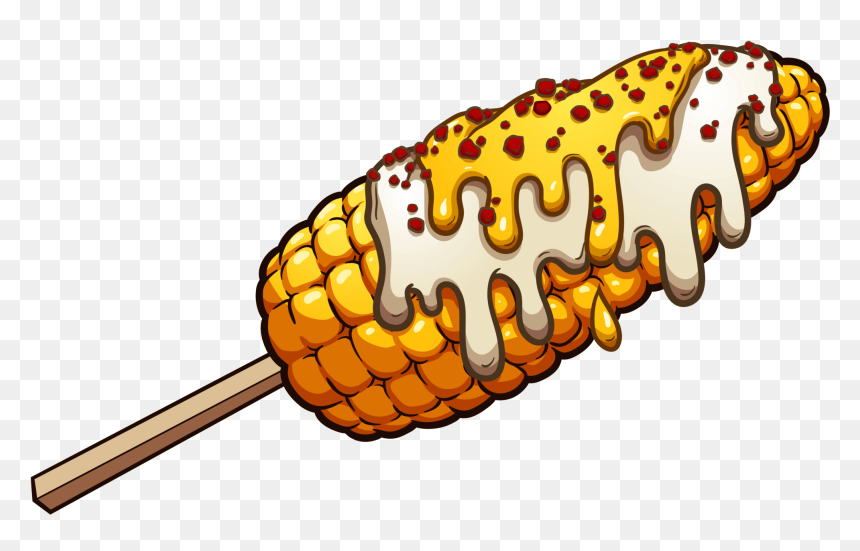 Elote Clipart Black And White Stock Hd Elotés - Elote Clipart, HD Png Download - elote png
