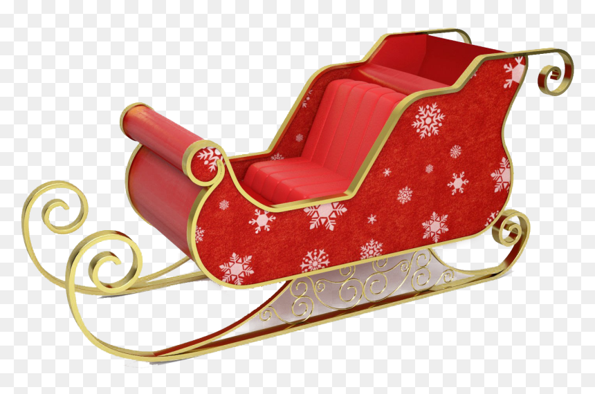 Sled Png Transparent Picture - Santa Claus Sled Toy, Png Download - 1920x1080 border png