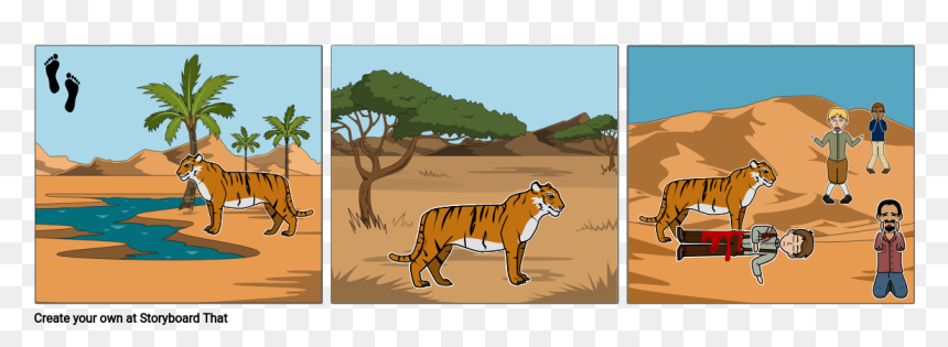 Giraffe Evolution Story Board, HD Png Download - tigre png