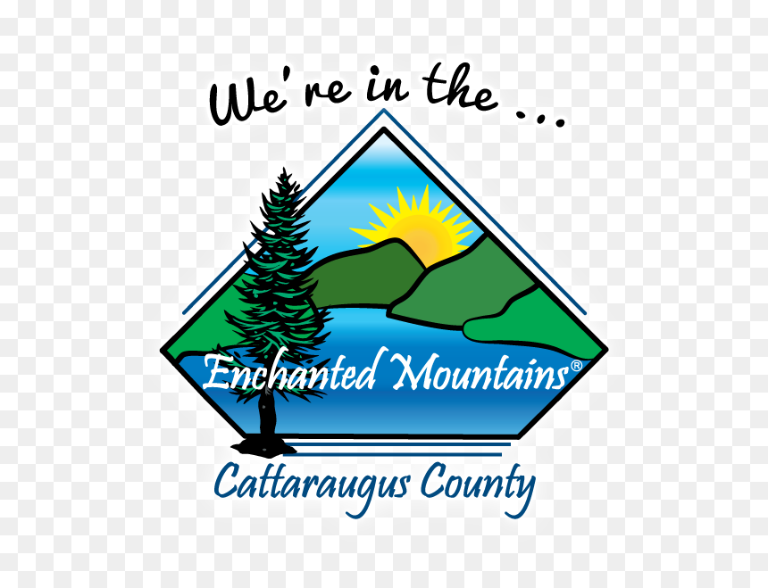 Site Badge "we Are In The Enchanted Mountains" - Cattaraugus County, New York, HD Png Download - badge outline png