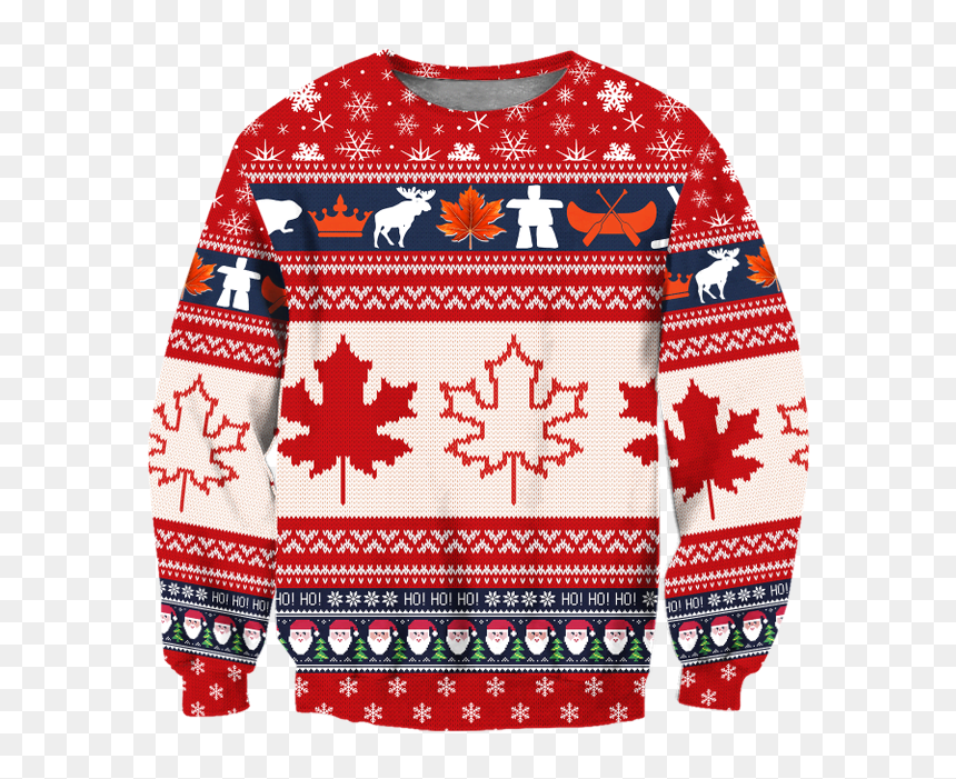 Christmas Canada Maple Leaf Pi181001 - Fung Ying Seen Koon, HD Png Download - christmas sweater pattern png