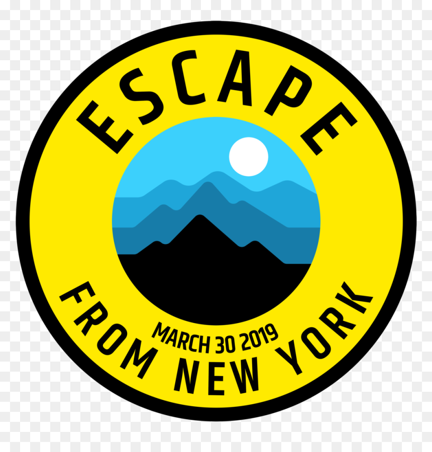 Escape From New York Yellow - Circle, HD Png Download - escape png
