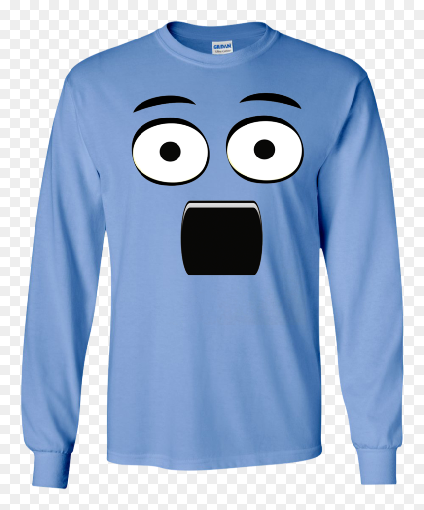 Emoji T-shirt With A Surprised Face And Open Mouth - Dobby Is A Free F T Shirt, HD Png Download - surprised face emoji png