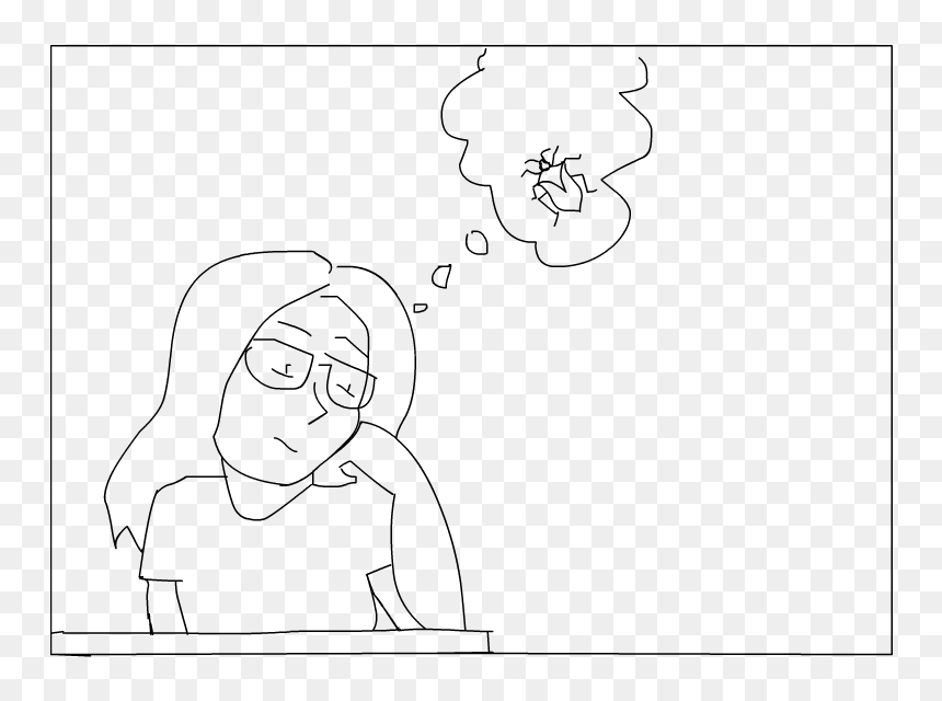 Girl Thinks Of Stink Bug , Png Download, Transparent Png - stink png