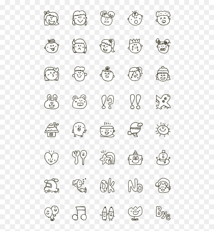 Summer Line Icons, HD Png Download - scribble line png