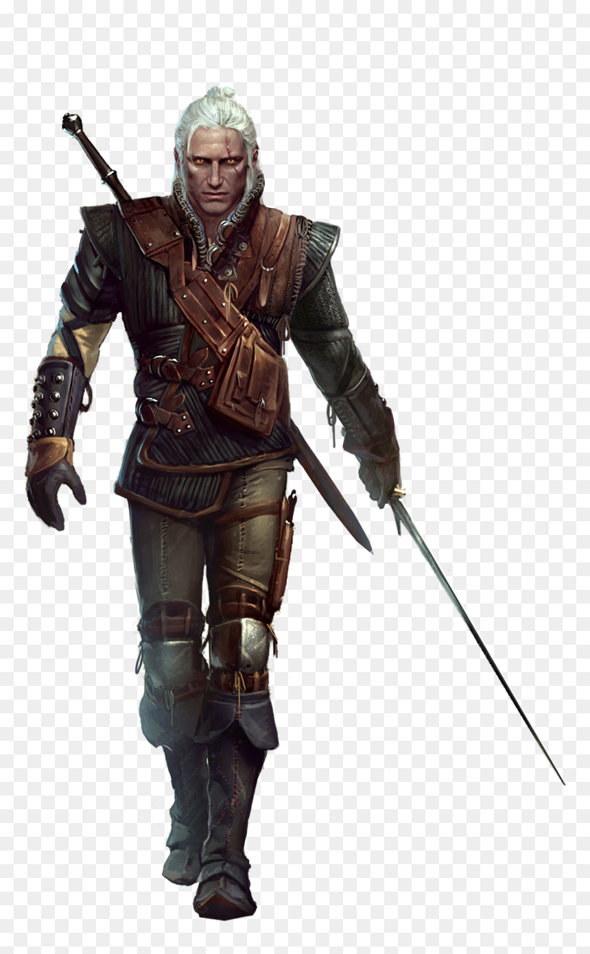 Tw2 Full Geralt - Witcher Geralt Png, Transparent Png - geralt png