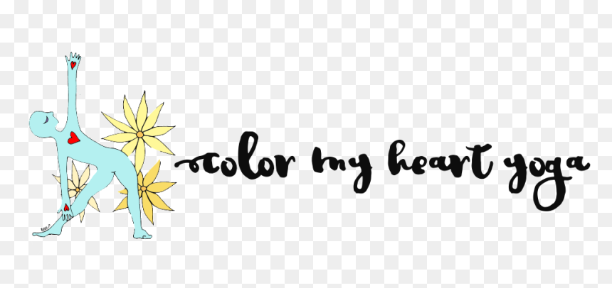 Color My Heart Yoga Banner , Png Download - Calligraphy, Transparent Png - heart banner png
