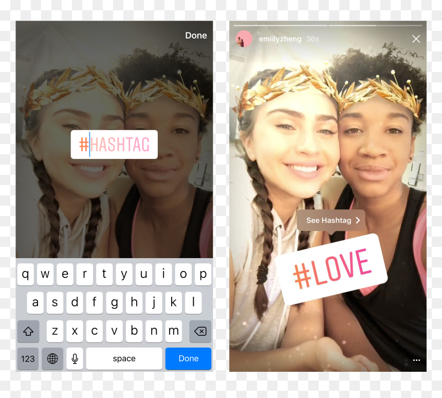 Hashtag For Selfie Story, HD Png Download - hashtag icon png