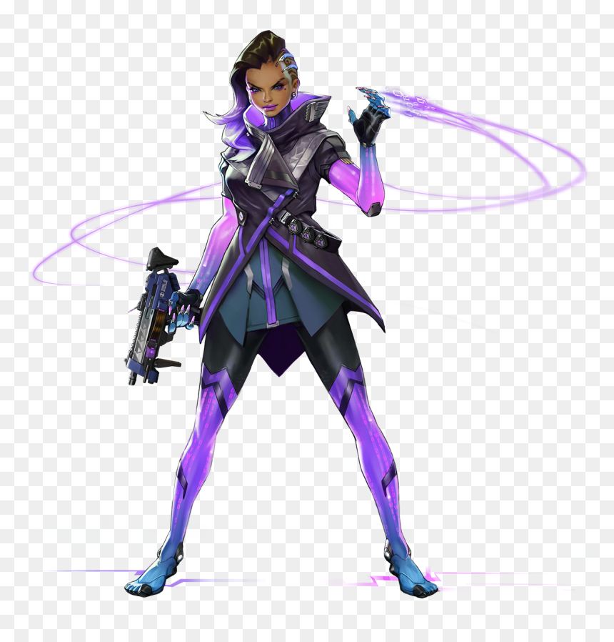 Sombra Overwatch, HD Png Download - overwatch heroes png