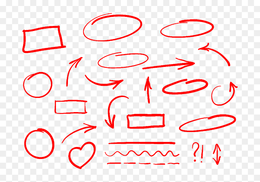 Arrows Circles And Abstract Doodle Writing Design Vector, HD Png Download - setas png