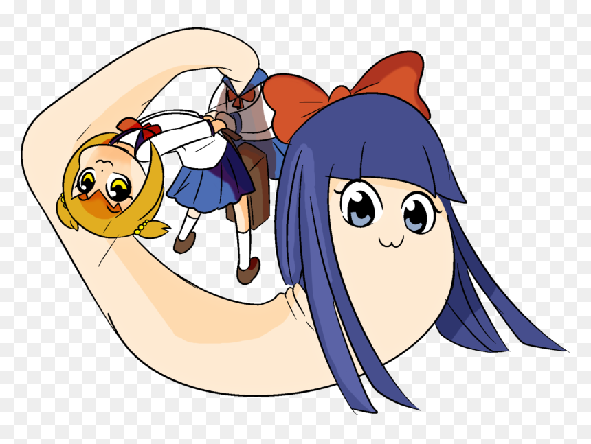 Jumped On The Pop Team Epic Fan Art Train - Fan Art, HD Png Download - pop team epic png