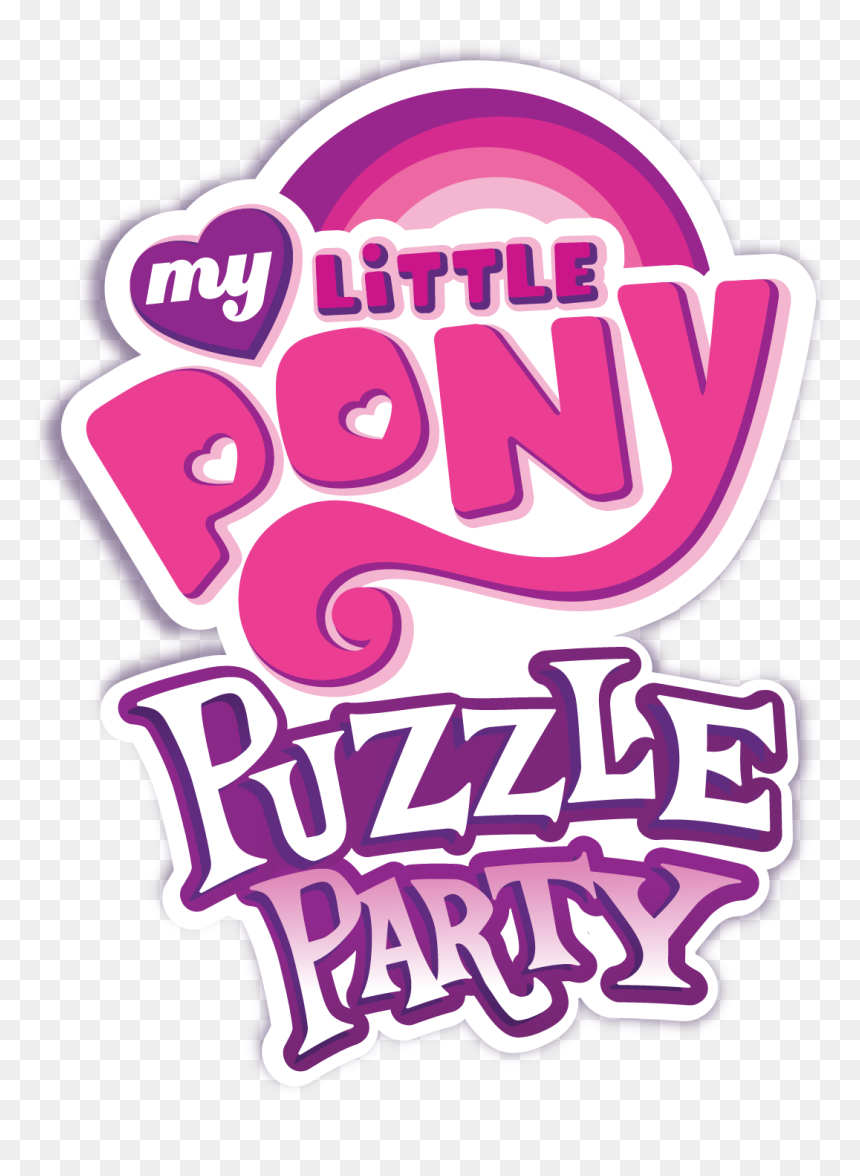 My Little Pony Puzzle Party Logo - My Little Pony Friendship, HD Png Download - my little pony logo png