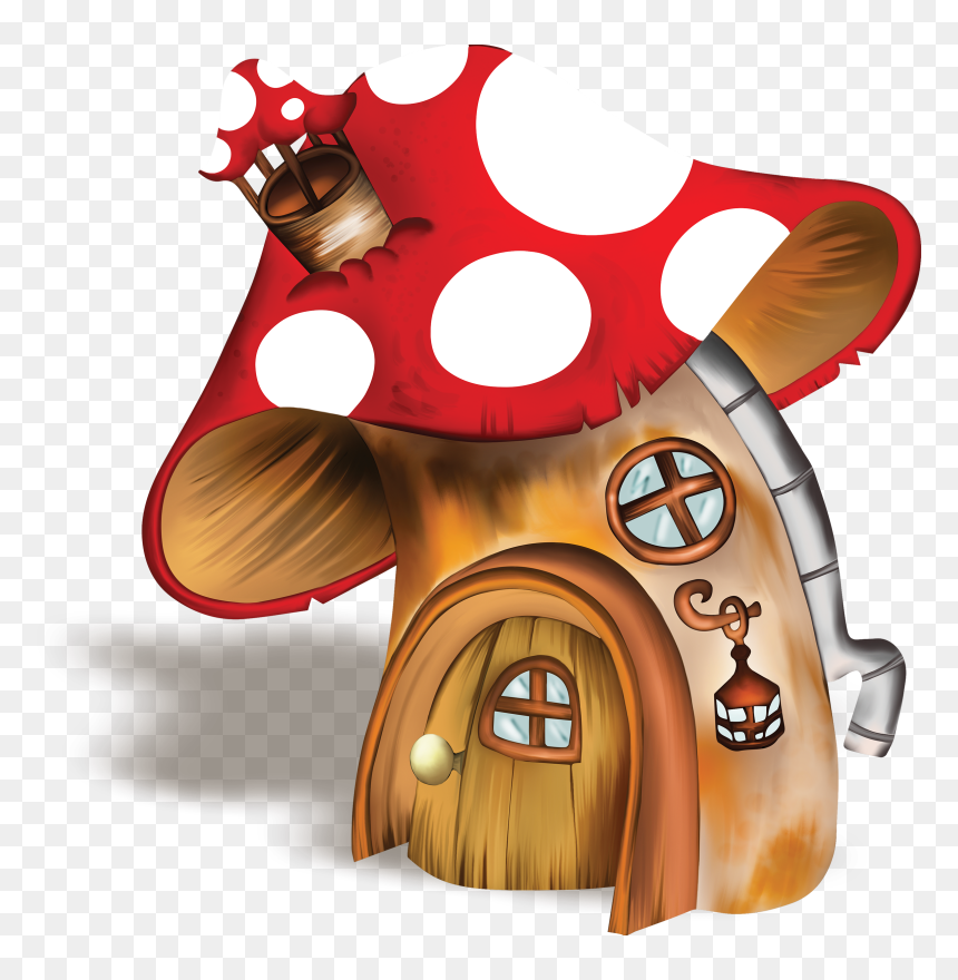 Transparent Mushroom Clip Art - Gnome Mushroom House Clipart, HD Png Download - setas png