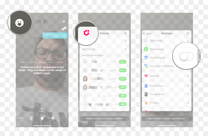 House Party Private Mode - Delete Houseparty Account On Android, HD Png Download - house party png