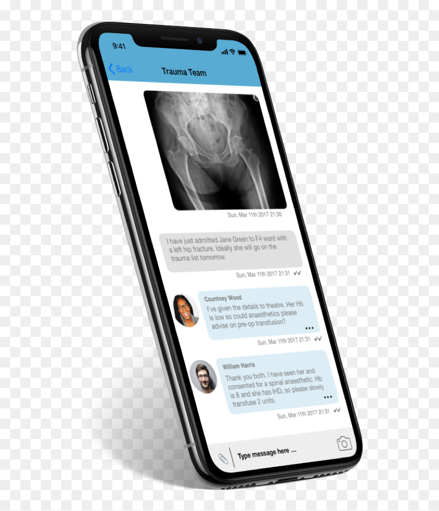 Iphone X Trauma Angled, HD Png Download - iphone message png