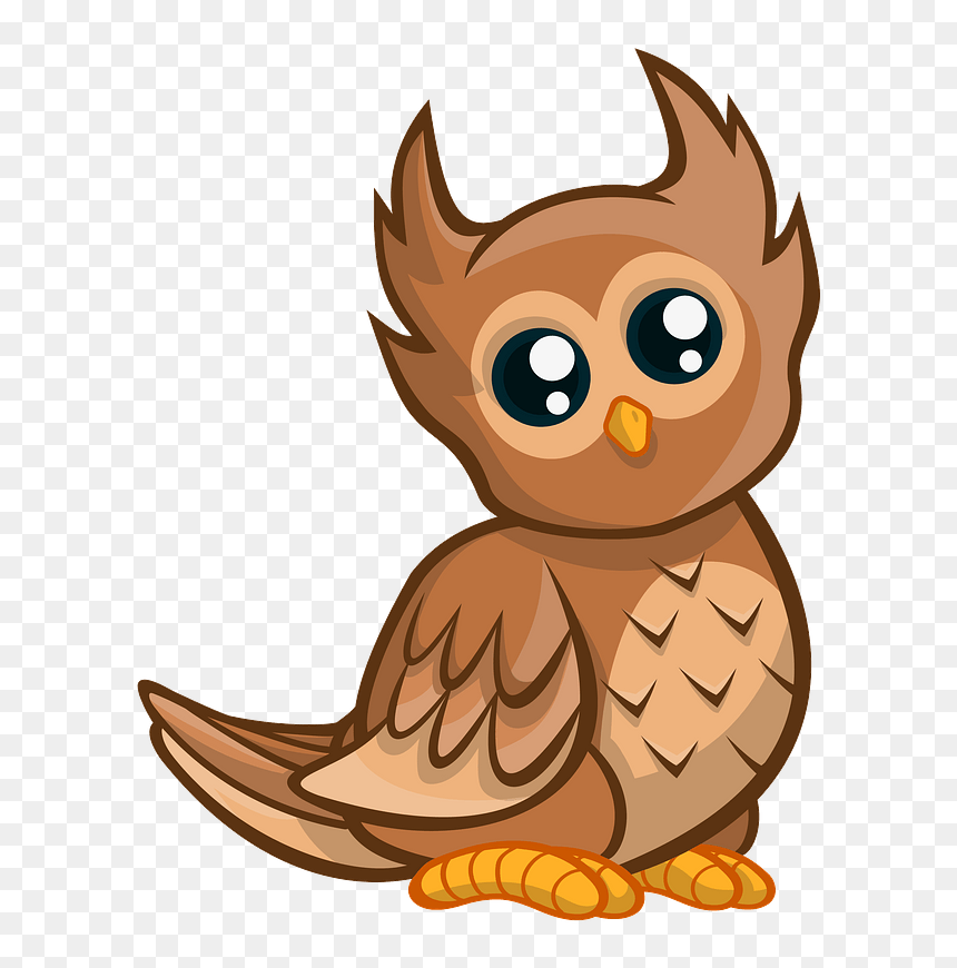Owl Clipart - Cute Animals Owl Cartoon, HD Png Download - owl clip art png