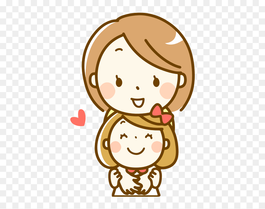 Mother And Daughter Hugging - Mother And Daughter Drawing, HD Png Download - hugging png