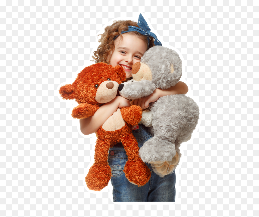 Child Holding A Stuffed Toy, HD Png Download - hugging png