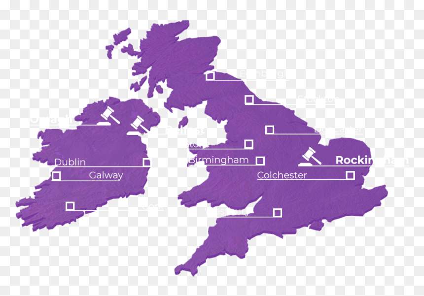 Muslims In The Uk Map, HD Png Download - auction png