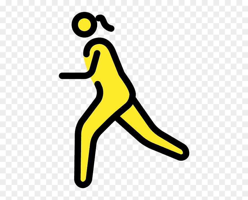 Emoji, HD Png Download - woman running png