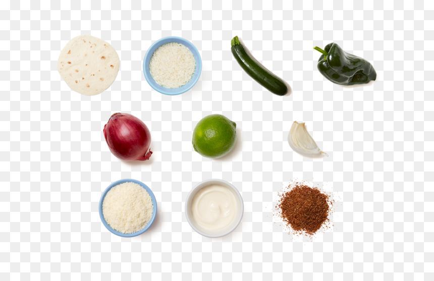 Elote-style Vegetable Tostadas With Zucchini, Poblano - Bird's Eye Chili, HD Png Download - elote png