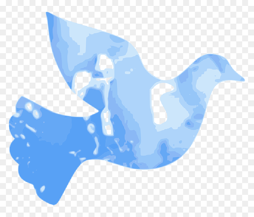 Holy Spirit Course - Blue Dove Clip Art, HD Png Download - dove vector png
