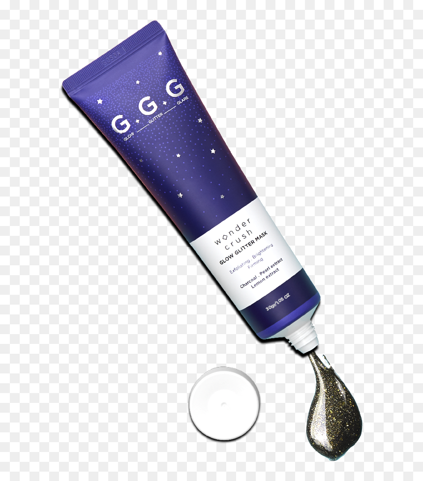 Glow 30 Tube - Water Bottle, HD Png Download - blue glitter png