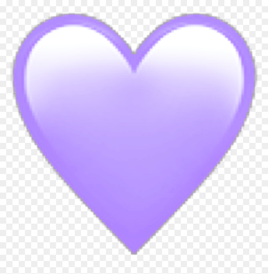 #purple #emoji #heart #peachy - Heart, HD Png Download - purple emoji png