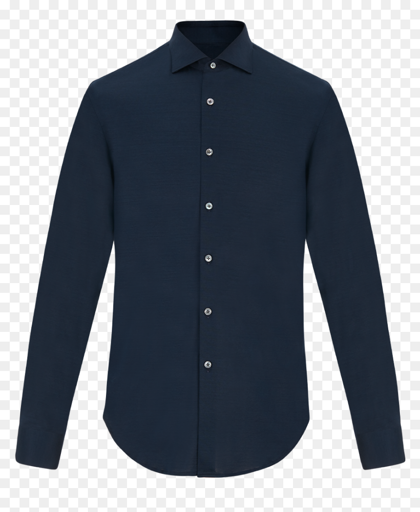 Jersey Cotton Shirt With French Collar - Louis Vuitton Zip Through Jacket Monogram, HD Png Download - shirt pocket png