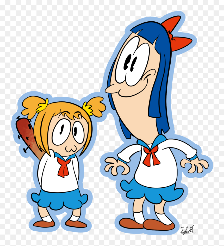 Pop Team Epic By Scottie - Cartoon, HD Png Download - pop team epic png