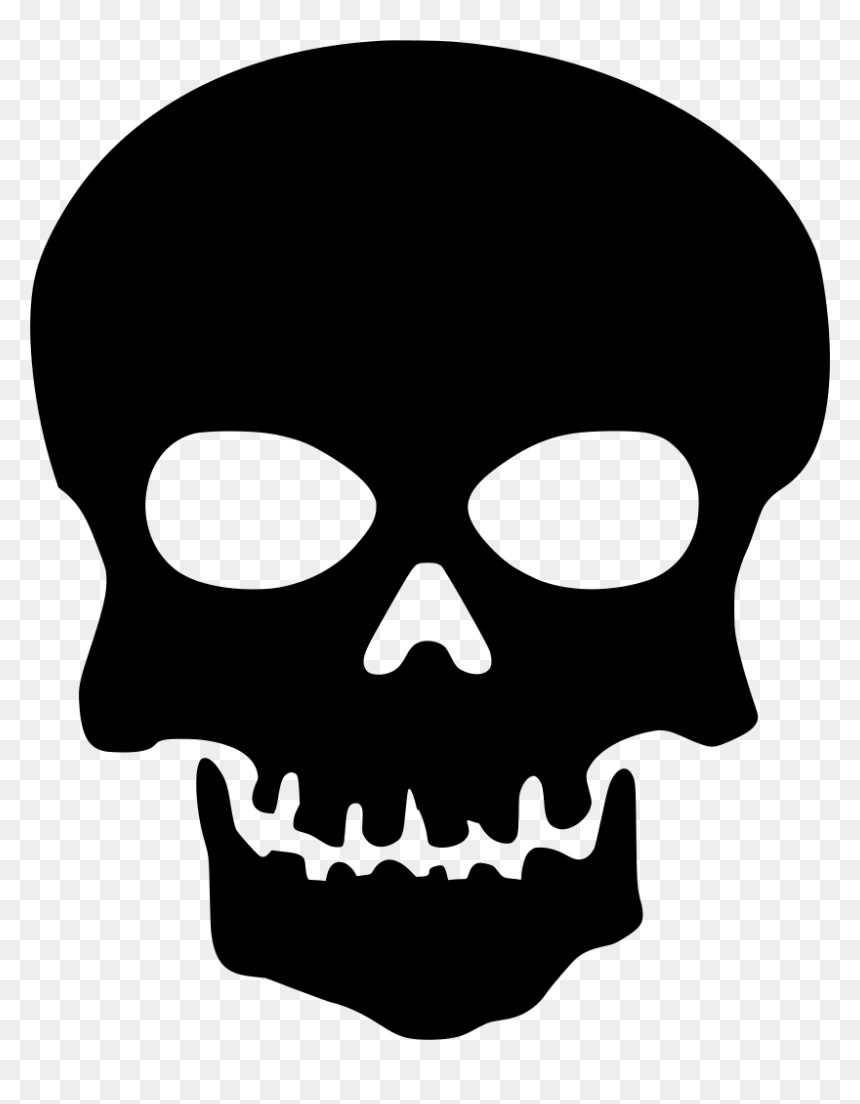 Skull Silhouette Png, Transparent Png - death icon png