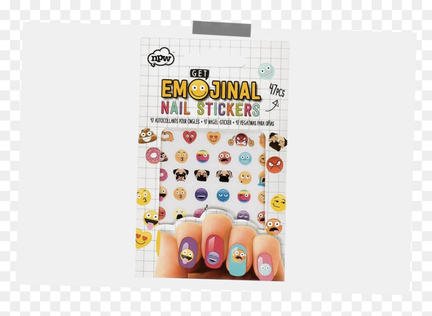 Emoji-nail - Nail Art, HD Png Download - nail emoji png