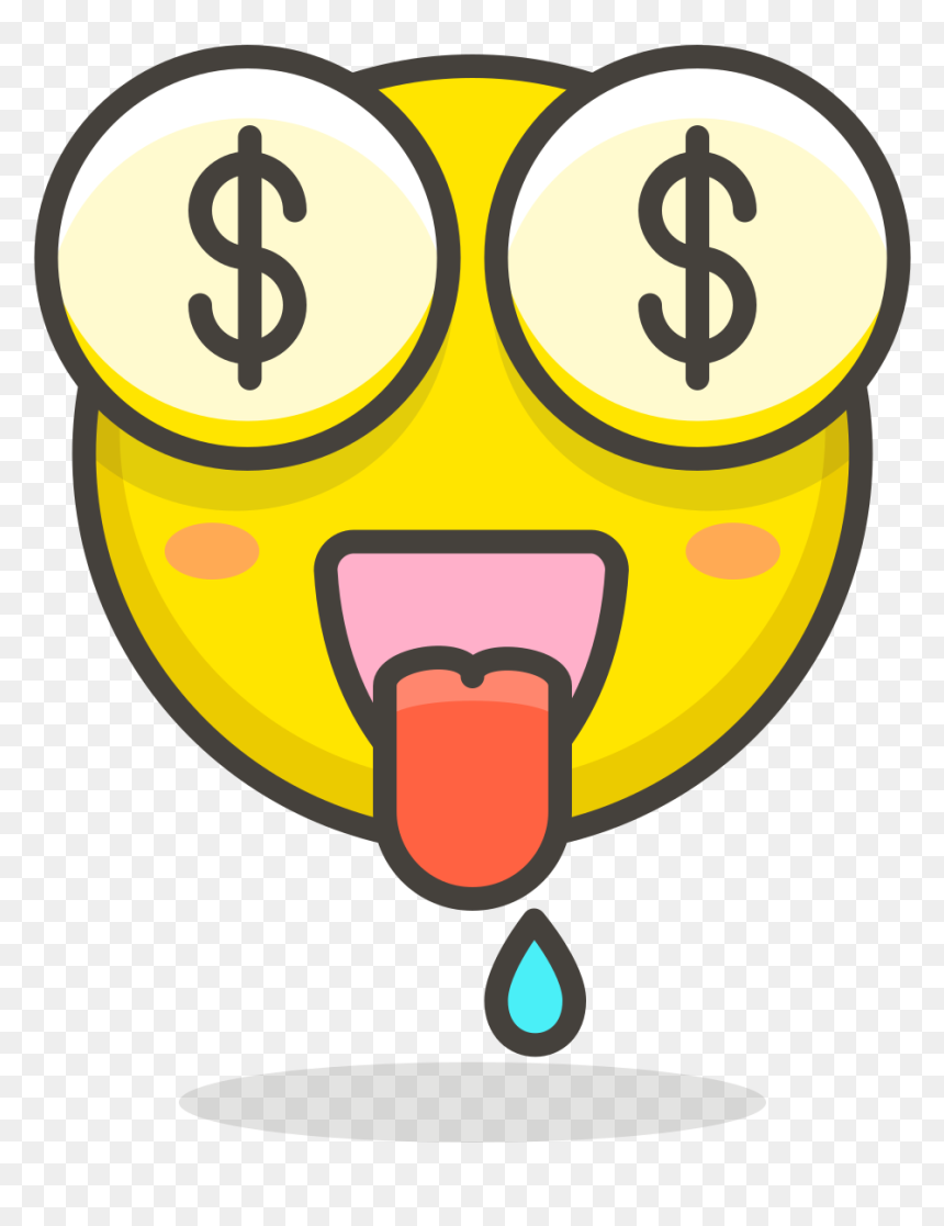 😱 Money Mouth, HD Png Download - money face emoji png