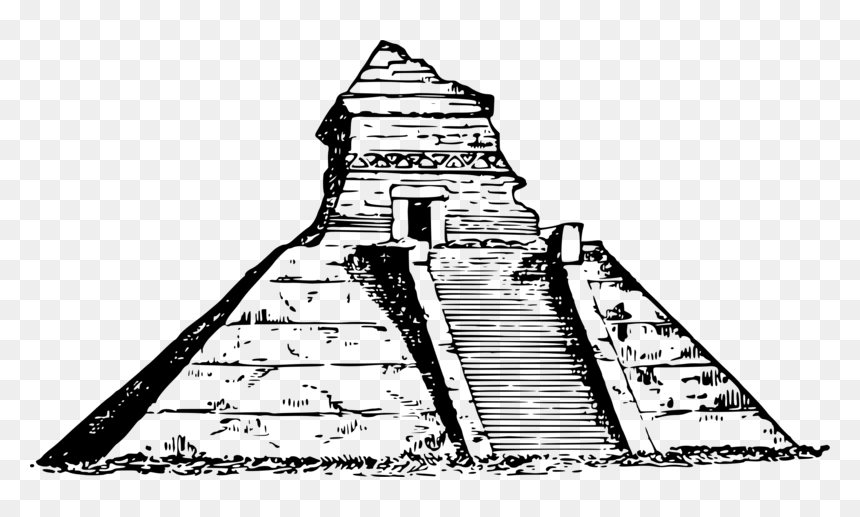 Pin Pyramid Clipart Mayan Pyr - Aztec Pyramid Png, Transparent Png - mayan png