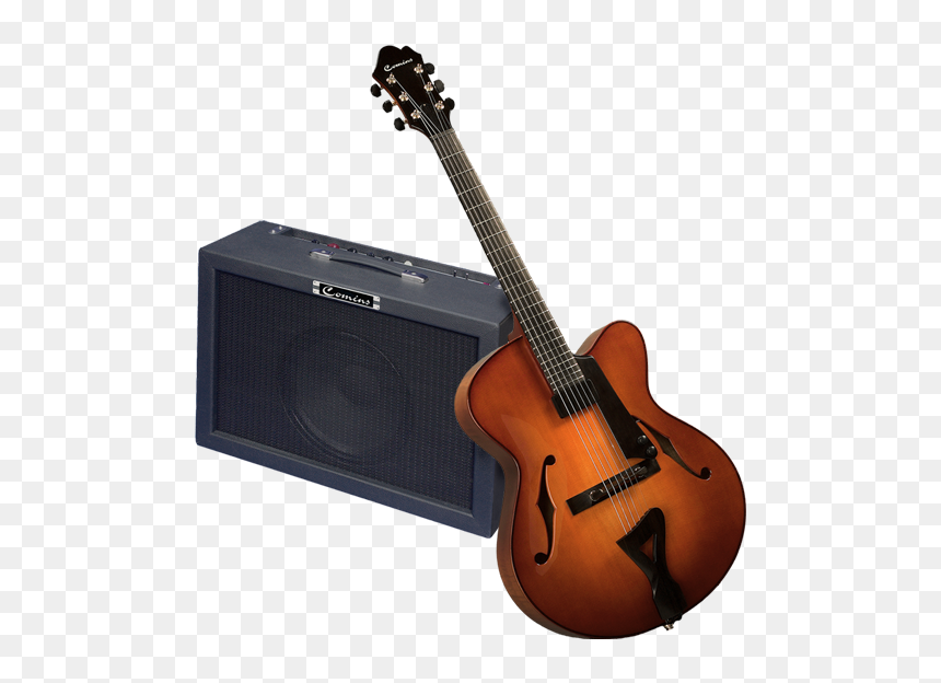 Jazz Guitar And Amp, HD Png Download - guitar amp png