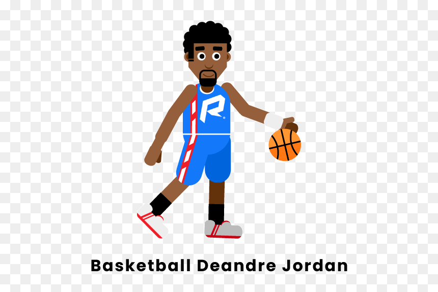 Dribble Basketball, HD Png Download - deandre jordan png