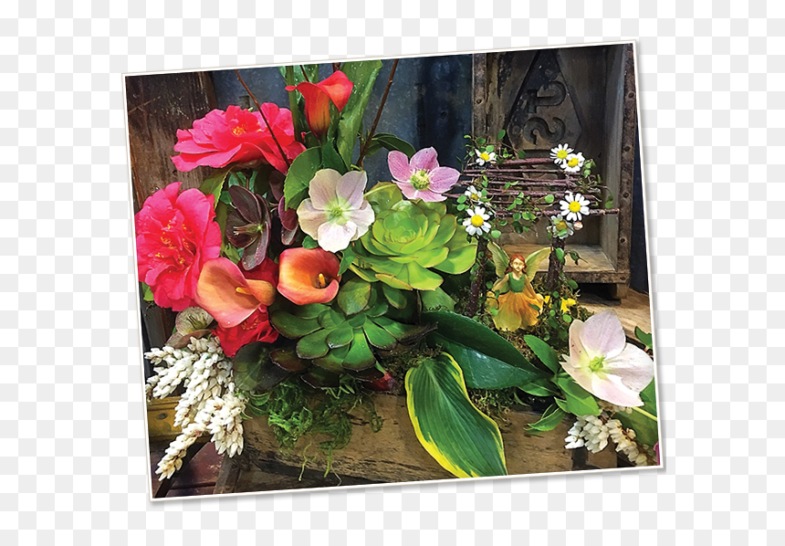 Image Of A Fairy Bloom Arrangement - Artificial Flower, HD Png Download - rustic flowers png