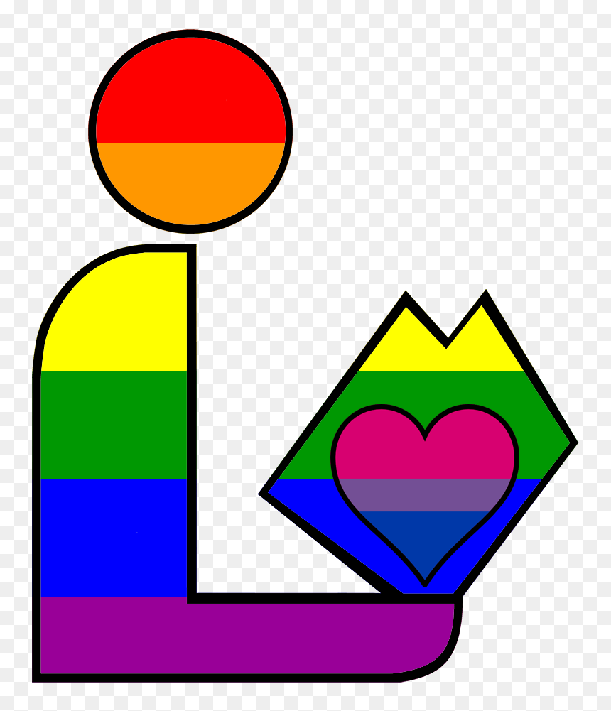 Biromantic Homosexual Pride Library Logo - Homosexual Biromantic, HD Png Download - hugging png