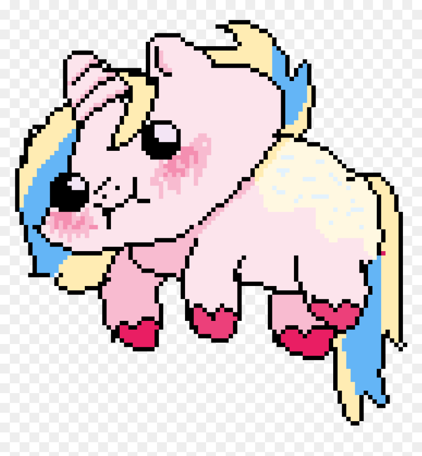 Chubby Kawaii Unicorn - Portable Network Graphics, HD Png Download - kawaii unicorn png