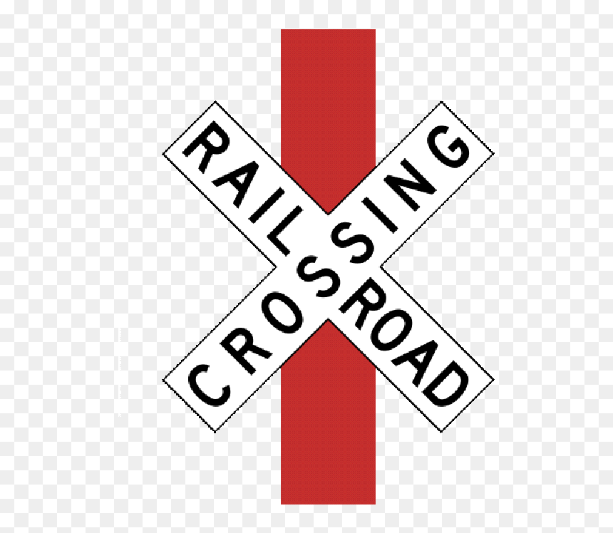 Sign, HD Png Download - railroad crossing sign png